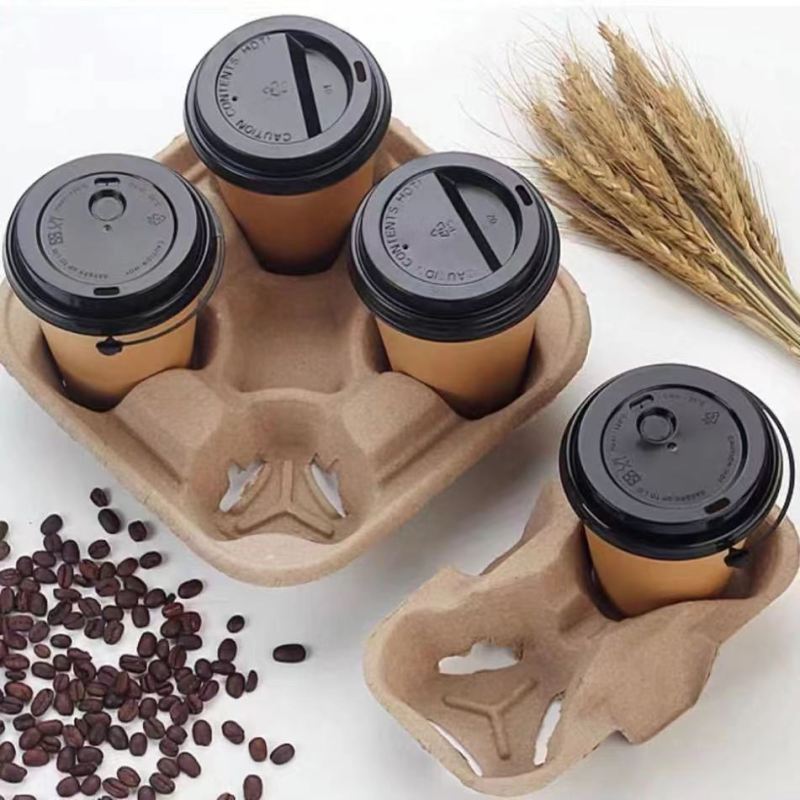 Coffee Paper 2 Cup Holder Reusable Drink Carrier