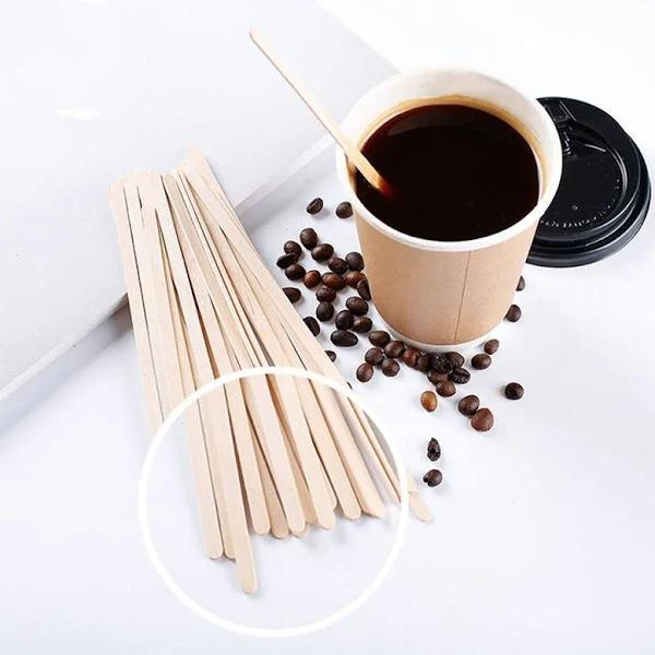 Indibidwal na Nakabalot na Wooden Coffee Stirrer Sticks