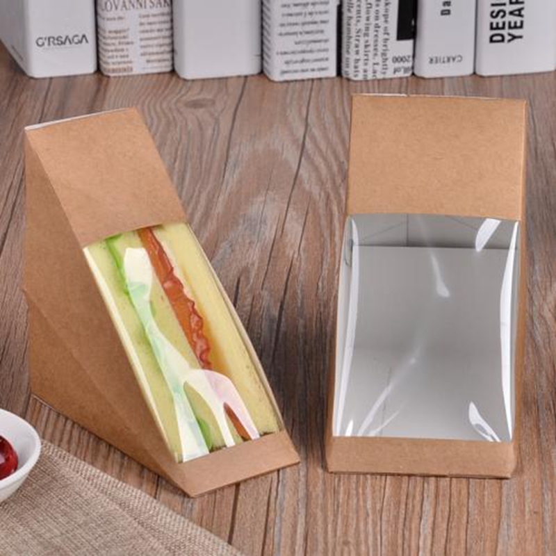 Cardboard Sandwich Container Disposable Lunch Boxes
