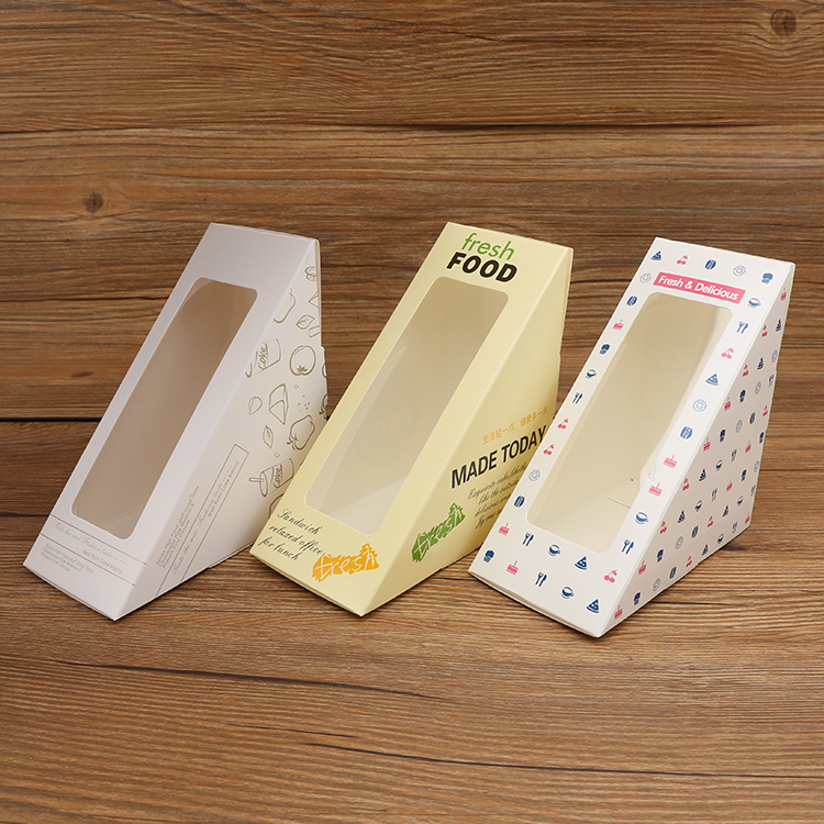 Cardboard Sandwich Container Disposable Lunch Boxes