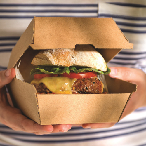 Caja de embalaje de hamburguesas de pollo Contenedores de hamburguesas