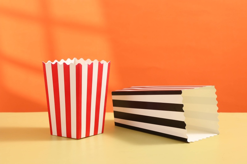 Disposable Holders Paper Popcorn Box Container