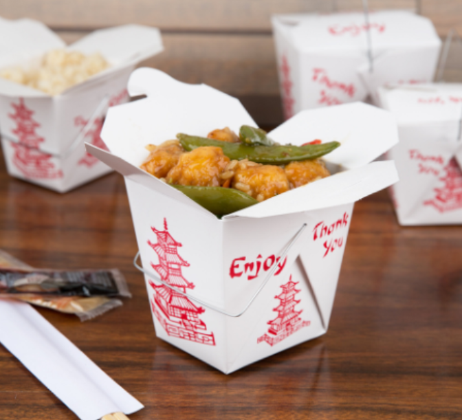 Oyster Pail Paper Take Out Container With Wire Handle