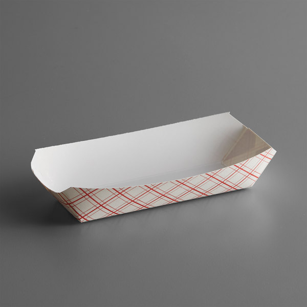 Disposable White Kraft Paper Sushi Food Tray Boats