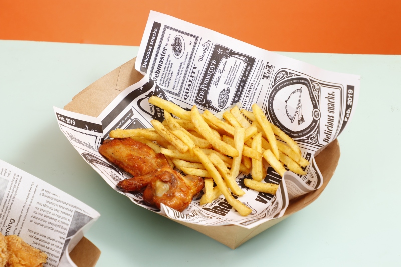 Disposable White Kraft Paper Sushi Food Tray Boats