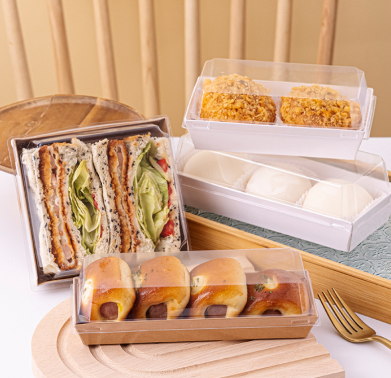 Bagasse Pulp Togo Bento Sushi Packaging Box With Lid