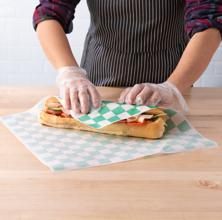 Greaseproof Deli Food Sandwich Burger Wrap Paper
