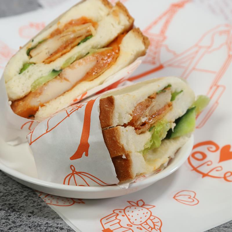 Branded Custom Sandwich Wrapping Greaseproof Paper