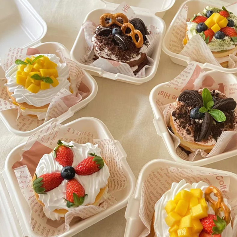 biodegradable bagasse packaging sugarcane burger lunch box