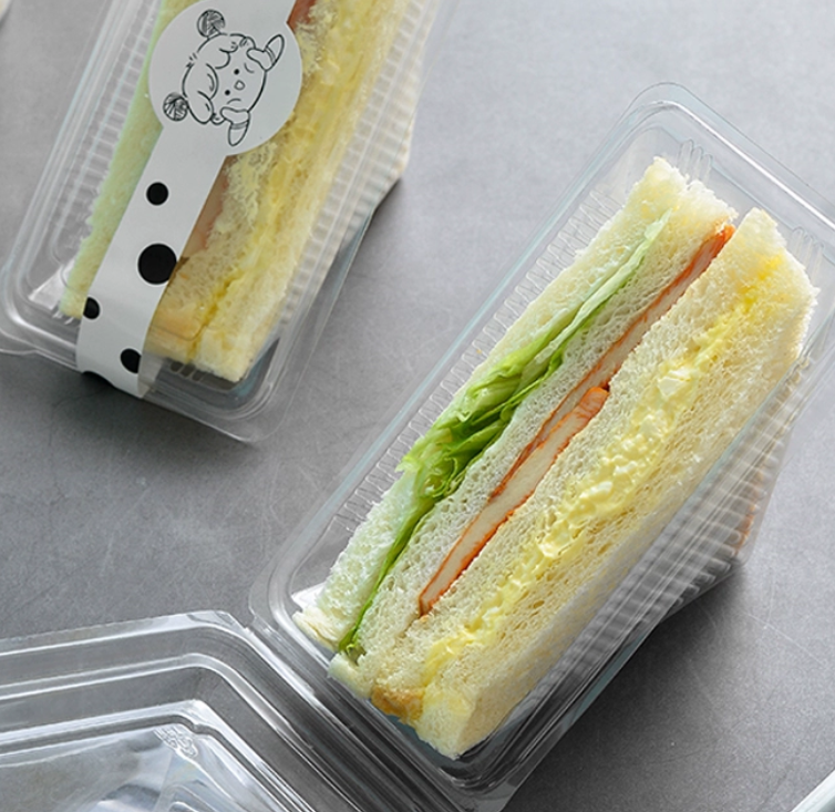 Supply PET Lunchbox Sandwich Packaging Box Catering Containers