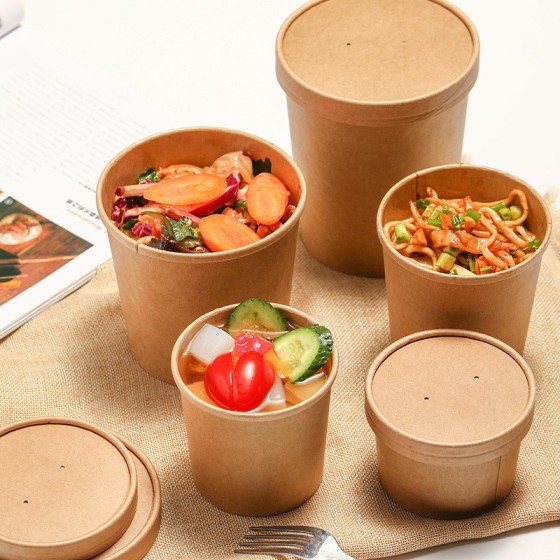 Convenience and sustainability of disposable paper soup cups with lids