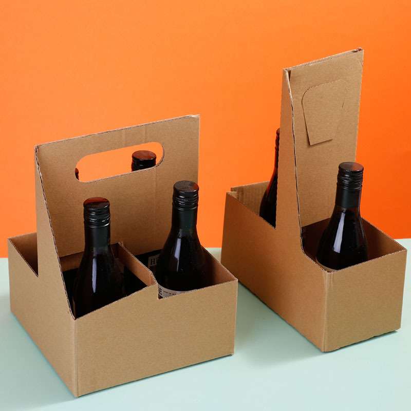 Foldable 2 4 Cup Coffee Drink Carrier With Handle