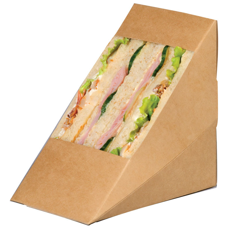 Cardboard Sandwich Container Disposable Lunch Boxes