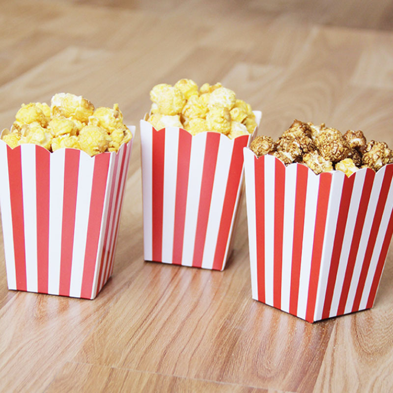 Disposable Holders Paper Popcorn Box Container