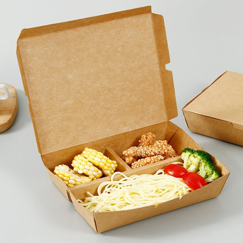 Brun Kraft Food Packaging Box Takeout Bento Container