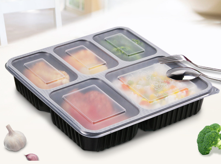 disposable plastic food containers with compartments