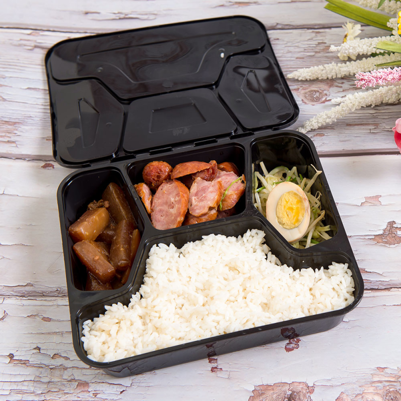 disposable plastic food containers with compartments