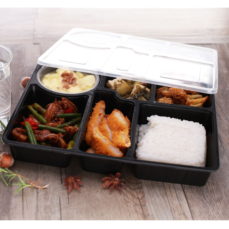 disposable plastic food containers with compartments