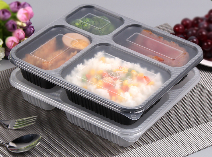 disposable plastic food containers with compartments