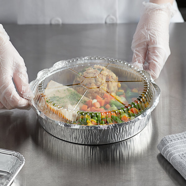 disposable aluminium foil box food takeout container