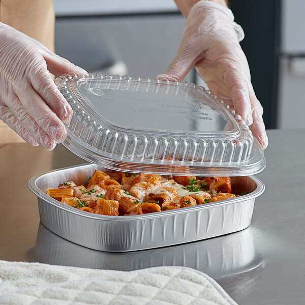 disposable aluminium foil box food takeout container