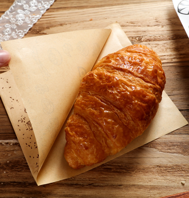 small printed greaseproof brown paper sandwich bags