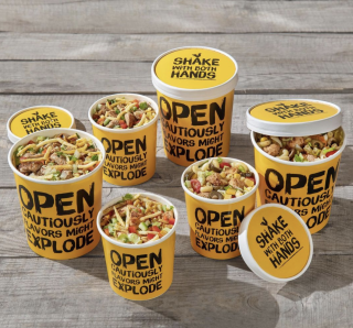 Tazza per zuppe usa e getta in carta da 12 Oz con coperchi 360 ml