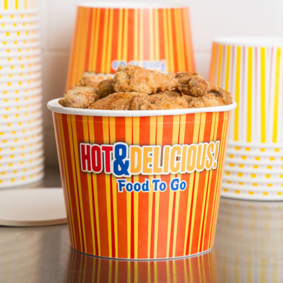 Explore the features of disposable fried chicken paper food buckets