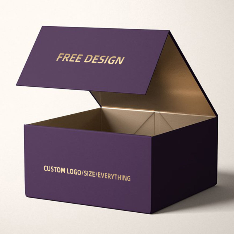 Purple Shipping Corrugated Packaging Mailer Boxes Custom