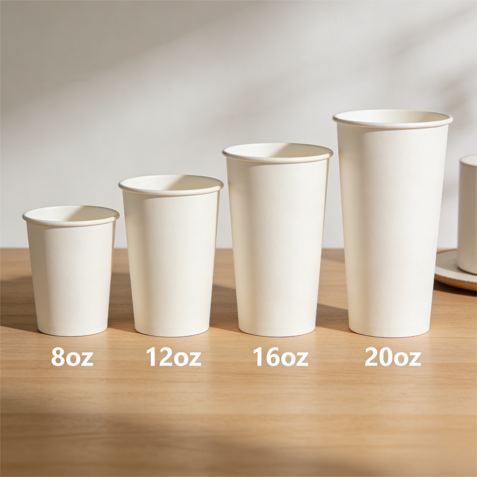8oz, 12oz, atau 16oz? Panduan Konversi Ukuran Gelas Kertas Terbaik (ml & cc)