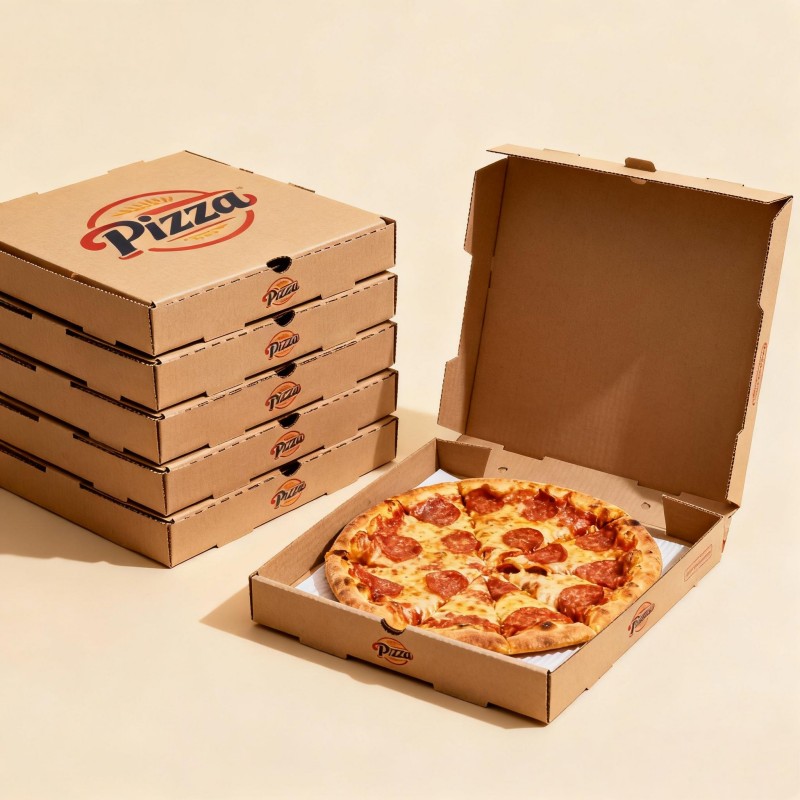 corrugated pizza boxes