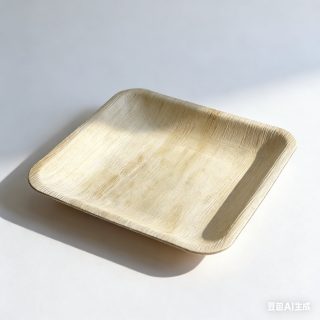 थोक में उपलब्ध 4-10 इंच आकार की ताड़ के पत्तों की चौकोर प्लेटें।