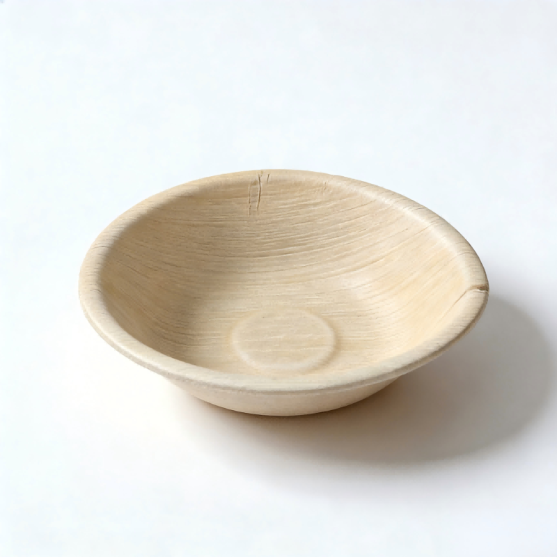 बायोडिग्रेडेबल ताड़ के पत्तों से बने कटोरे, 4-8 इंच, थोक आकार में उपलब्ध।