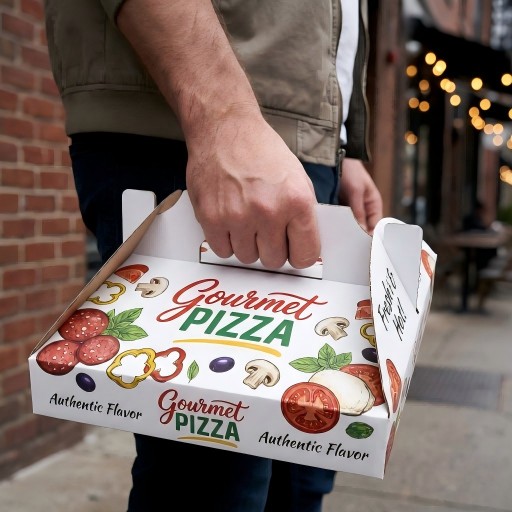 corrugated pizza boxes