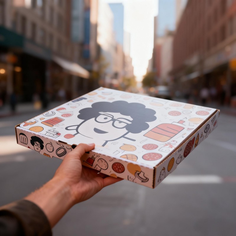 cardboard pizza boxes