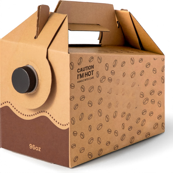 Corrugated coffee to go box