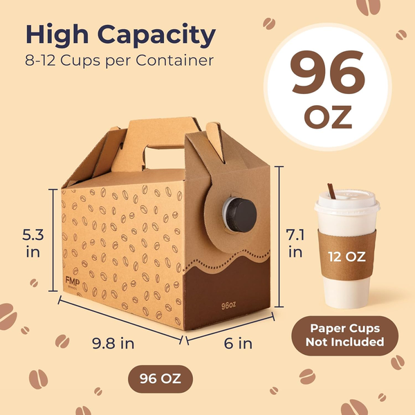 Großhandel mit individuell bedruckten Wellpapp-Kaffee-to-Go-Boxen
