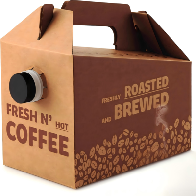 Boîtes à café à emporter en carton ondulé personnalisées (vente en gros)