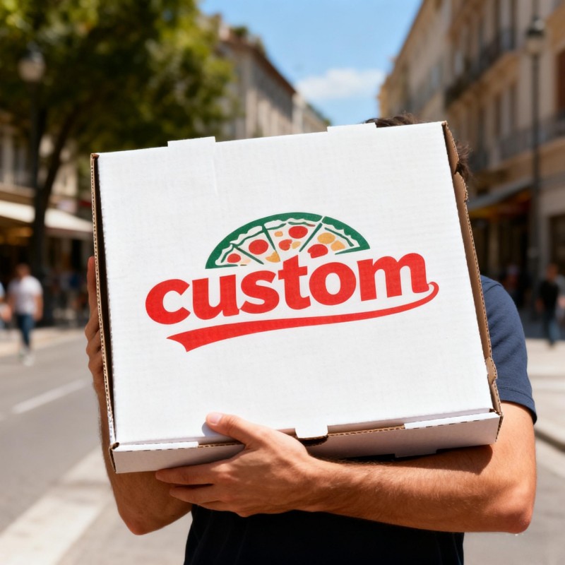 corrugated pizza box