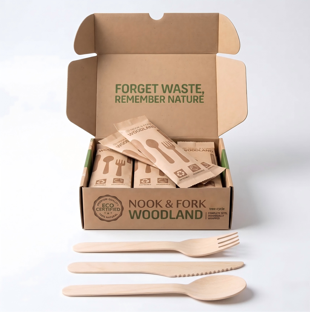 Birchwood cutlery set wholesale