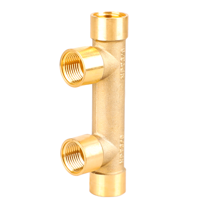 Precision Turning Brass Cross 4-way Connector