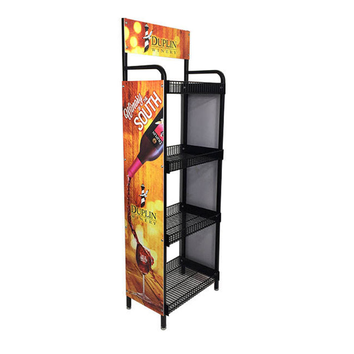 super market dry fruits chip display rack standing