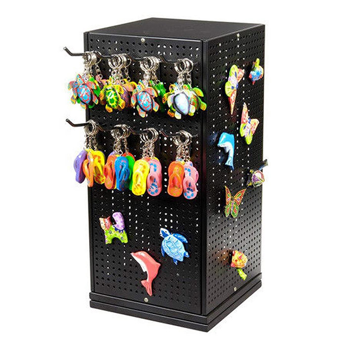 wire pegboard spinner toy accessories keychain holder display rack