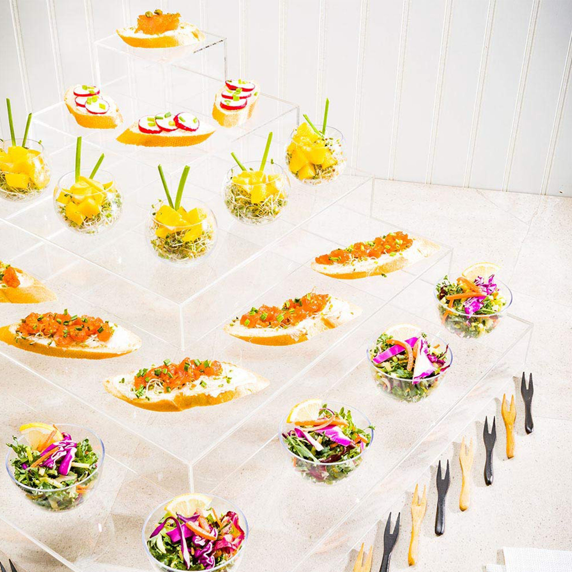 5 Layers Cupcake Acrylic Buffet Food Display Stand