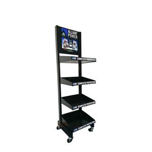 Markt POS Merchandise Display Stand Plank met zwenkwiel
