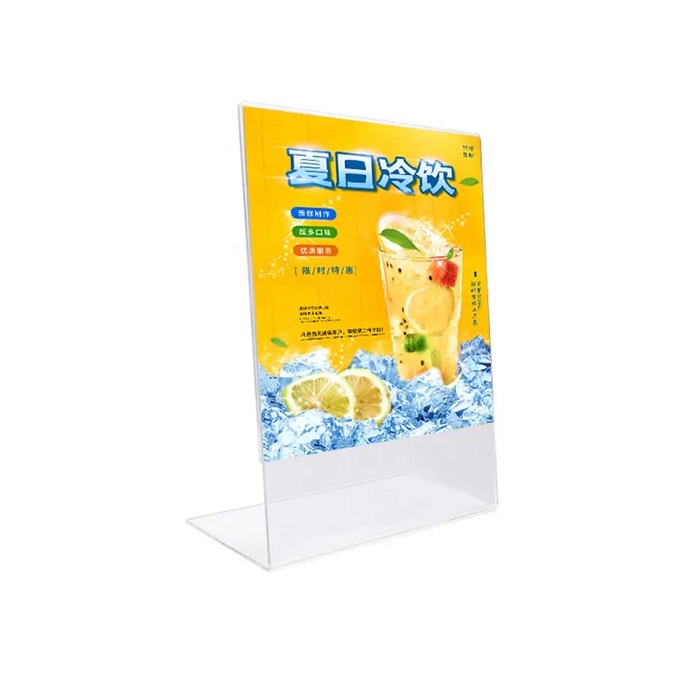 Plastic Table Top Acrylic Tabletop Sign menu Holder