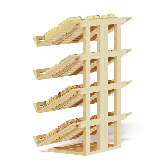Китай Деревянные стеллажи для хлеба в розничном магазине, стеллаж для выставки товаров, полка, производитель