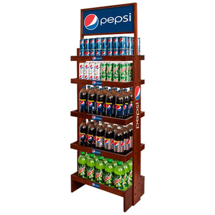 Retail Grocery Store Wooden Liquor Shelving