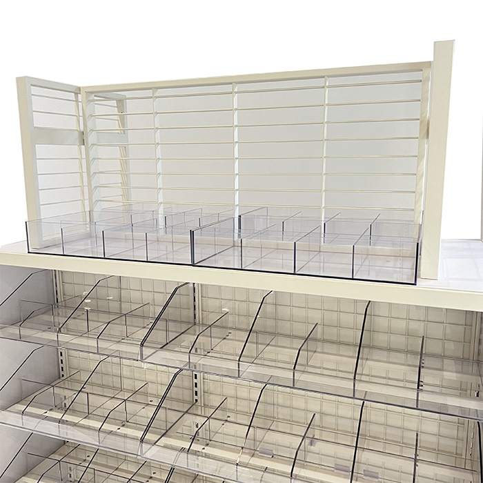 retail shop fitting cosmetic acrylic display shelves