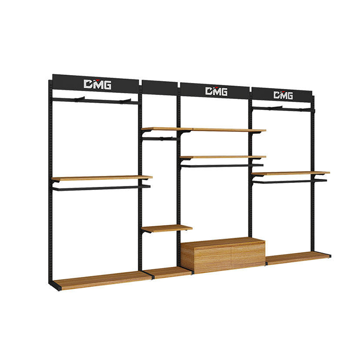 retail boutique clothing store display shelves racks fixtures